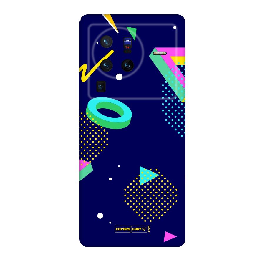 Retro Abstract Original Polycarbonate Back Case for Vivo X80