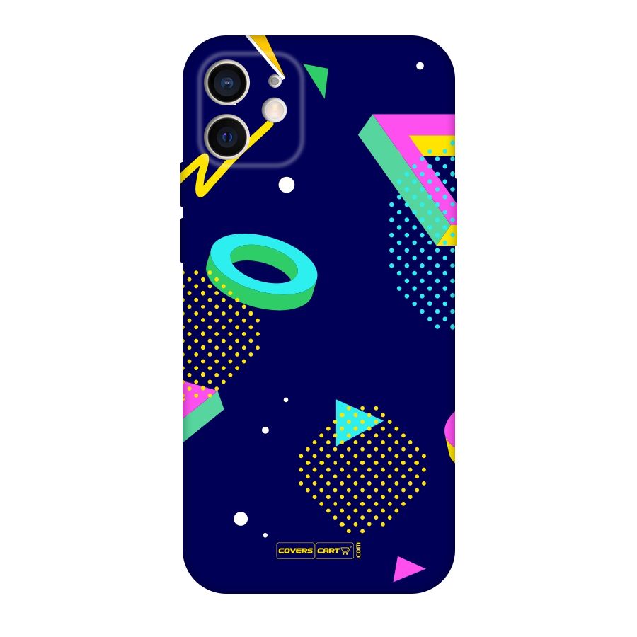 Retro Abstract Original Polycarbonate Back Case for iPhone 12