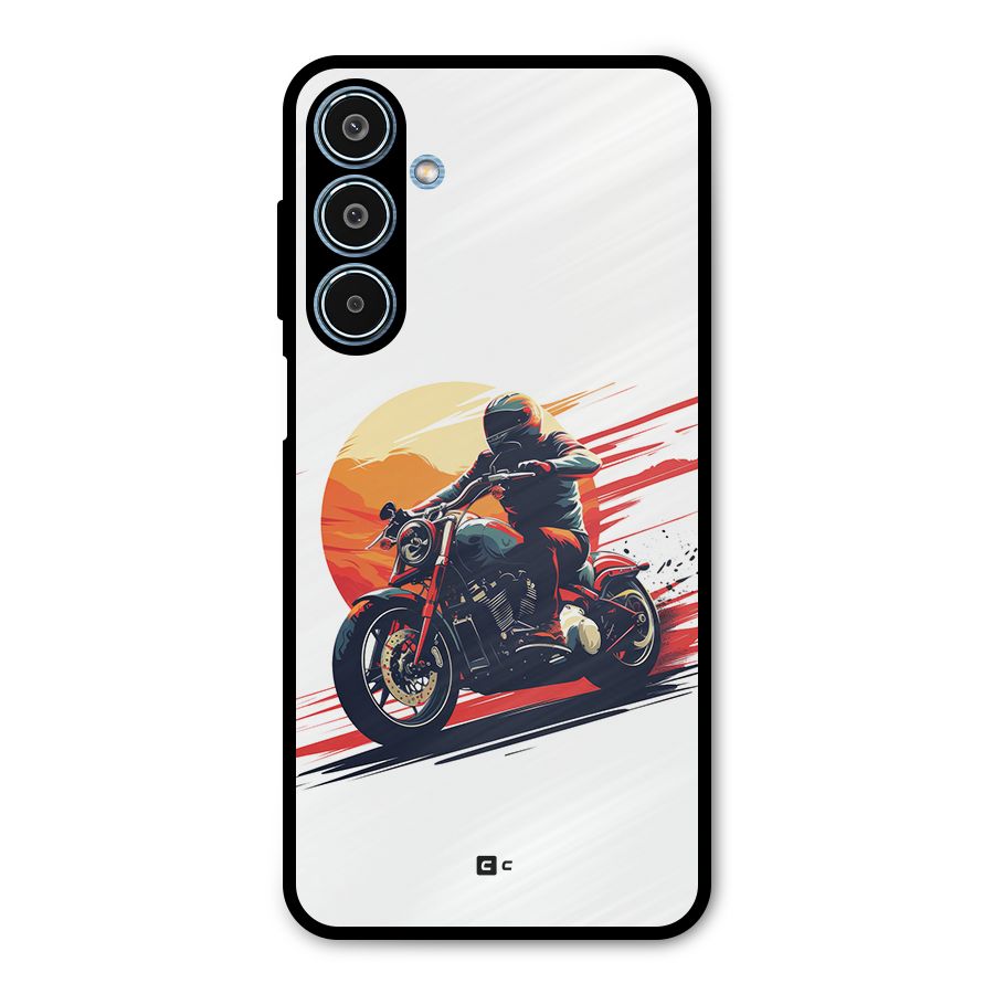 Retro Biker Metal Back Case for Galaxy M35