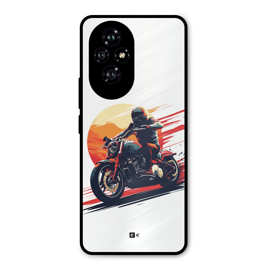 Retro Biker Metal Back Case for Honor 200