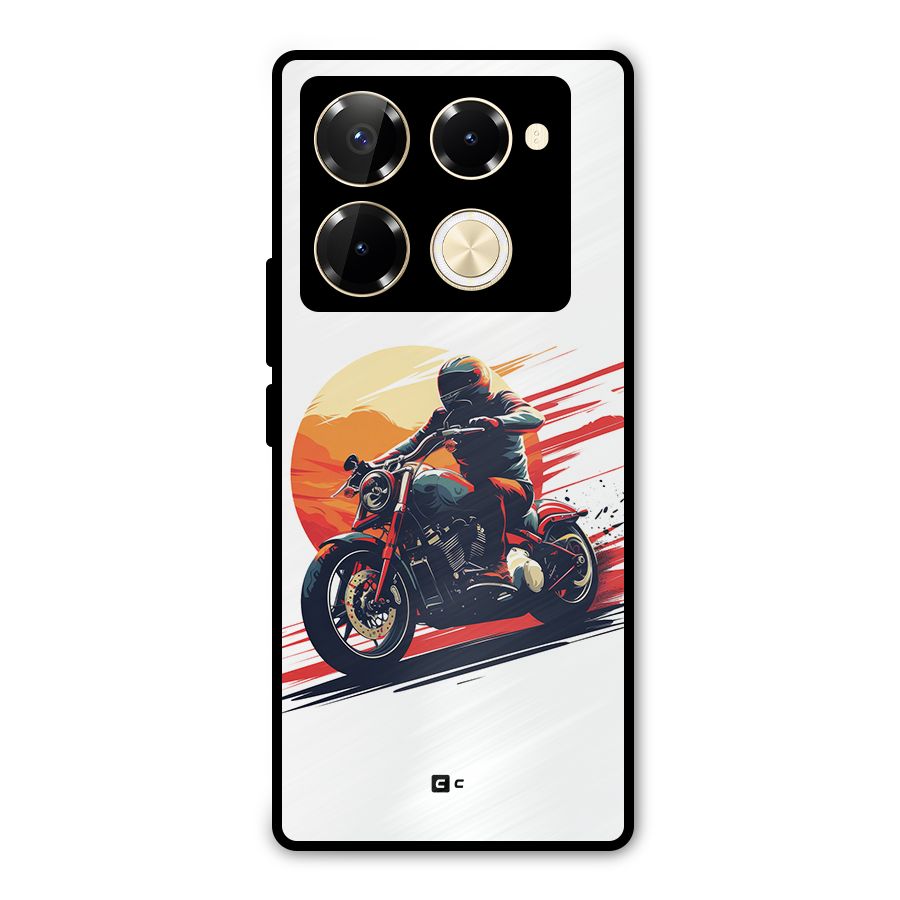 Retro Biker Metal Back Case for Infinix Note 40 Pro Plus