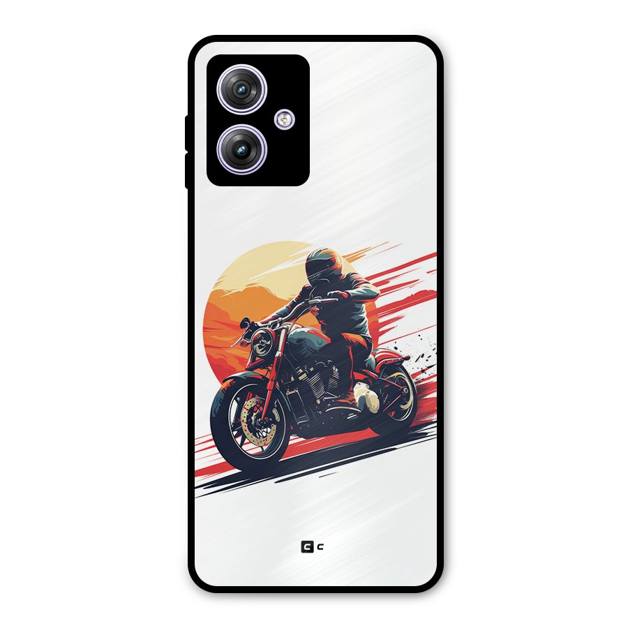 Retro Biker Metal Back Case for Moto G64