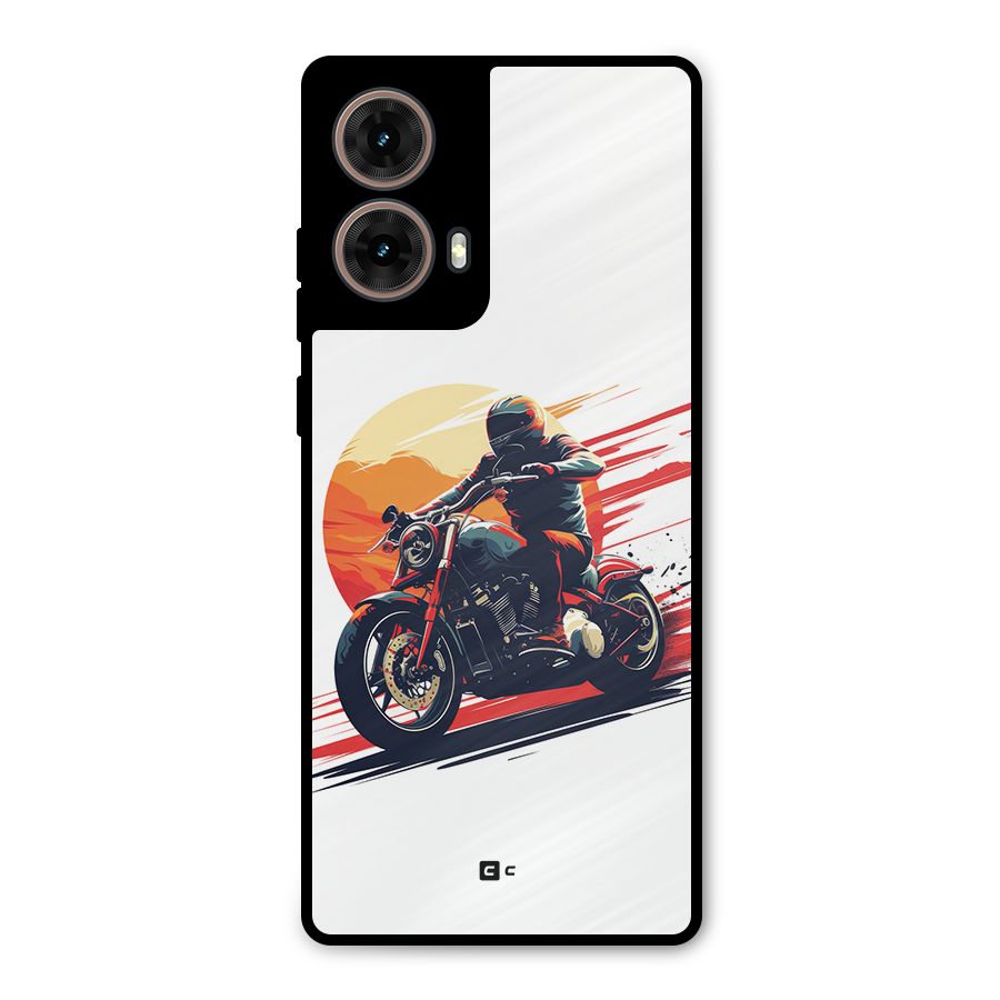 Retro Biker Metal Back Case for Moto G85