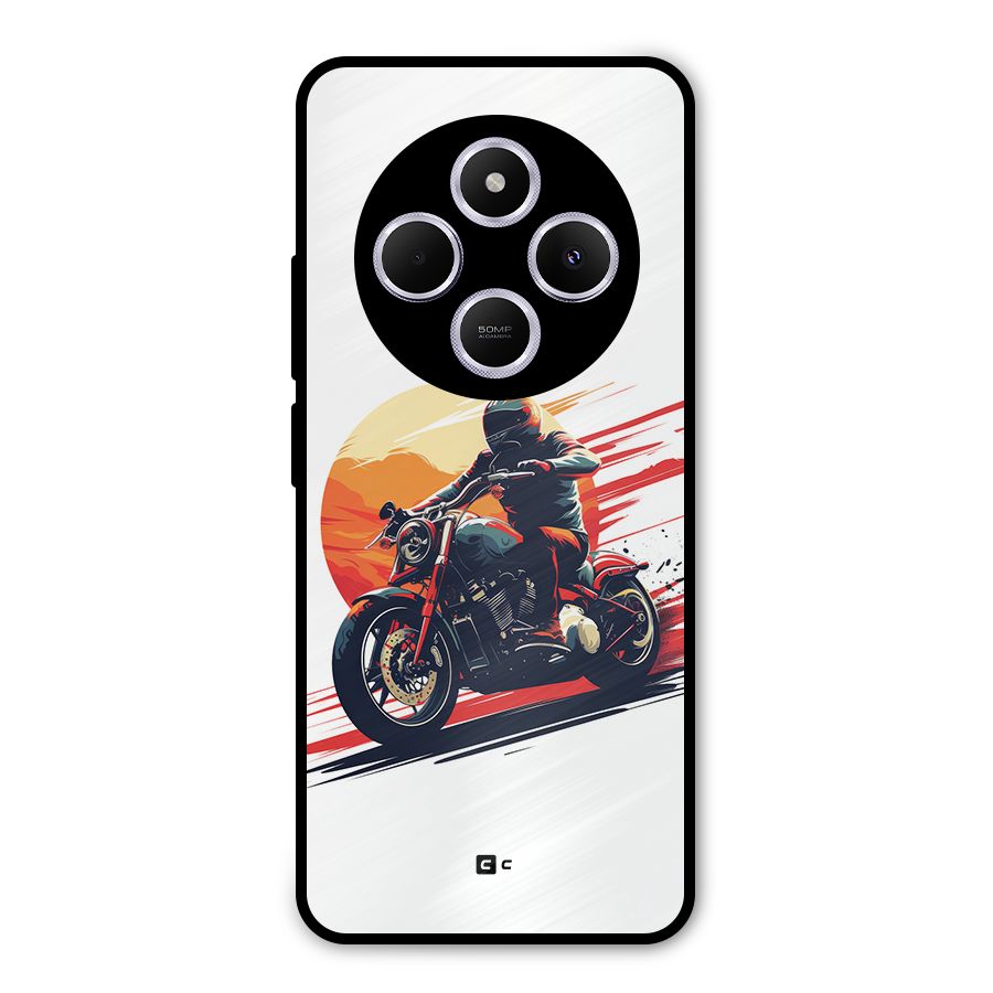 Retro Biker Metal Back Case for Poco M7