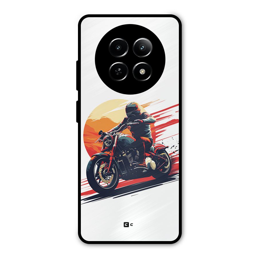 Retro Biker Metal Back Case for Realme 13
