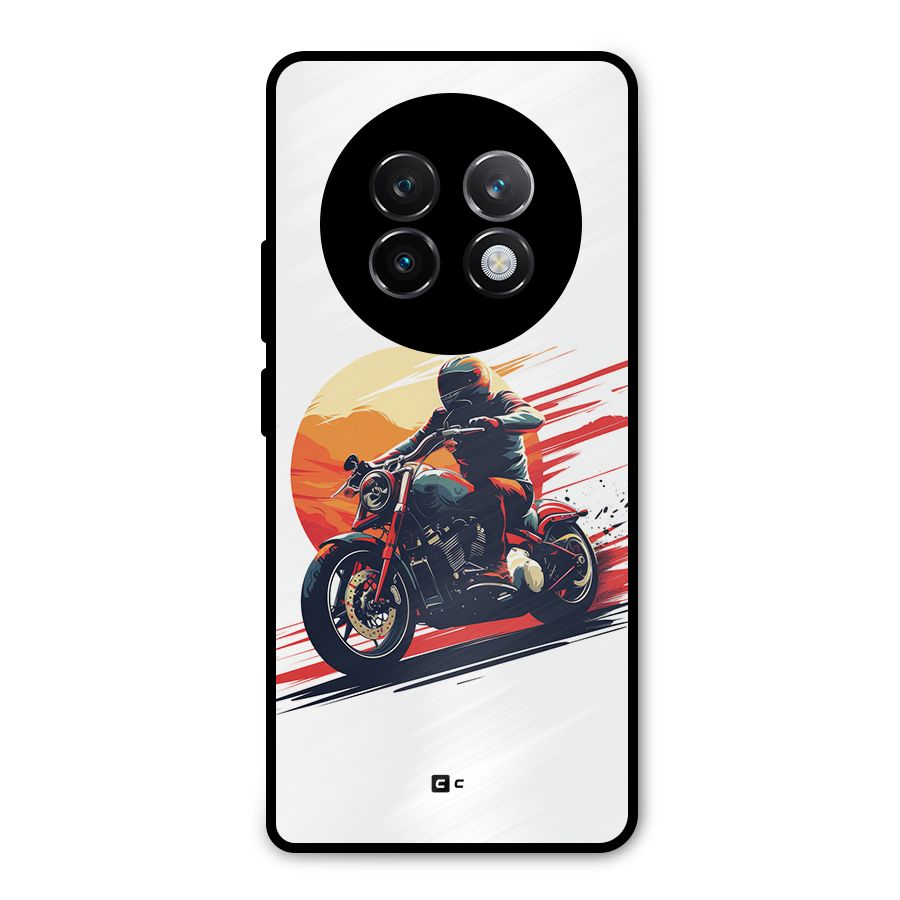 Retro Biker Metal Back Case for Realme 13 Plus