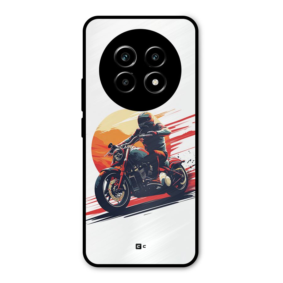 Retro Biker Metal Back Case for Realme 14 Pro Lite