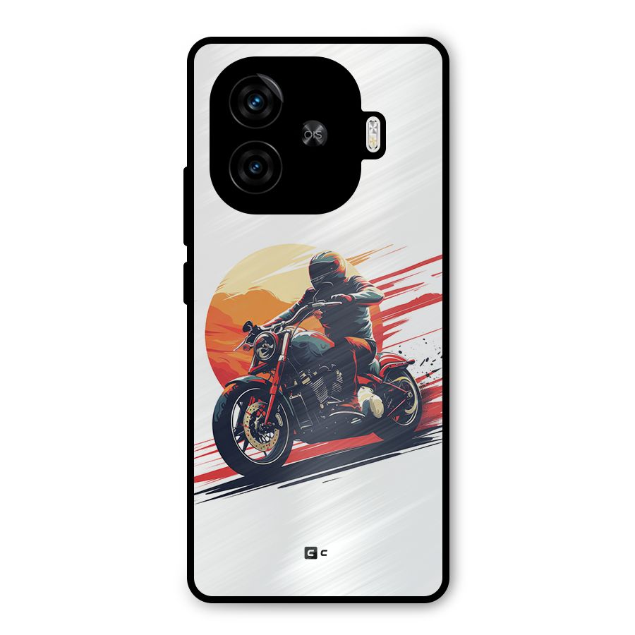 Retro Biker Metal Back Case for iQOO Neo 10R