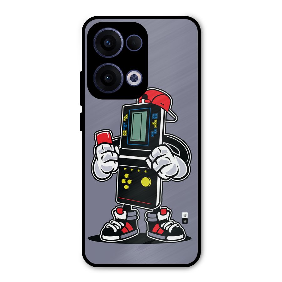 Retro Boy Metal Back Case for Oppo Reno13