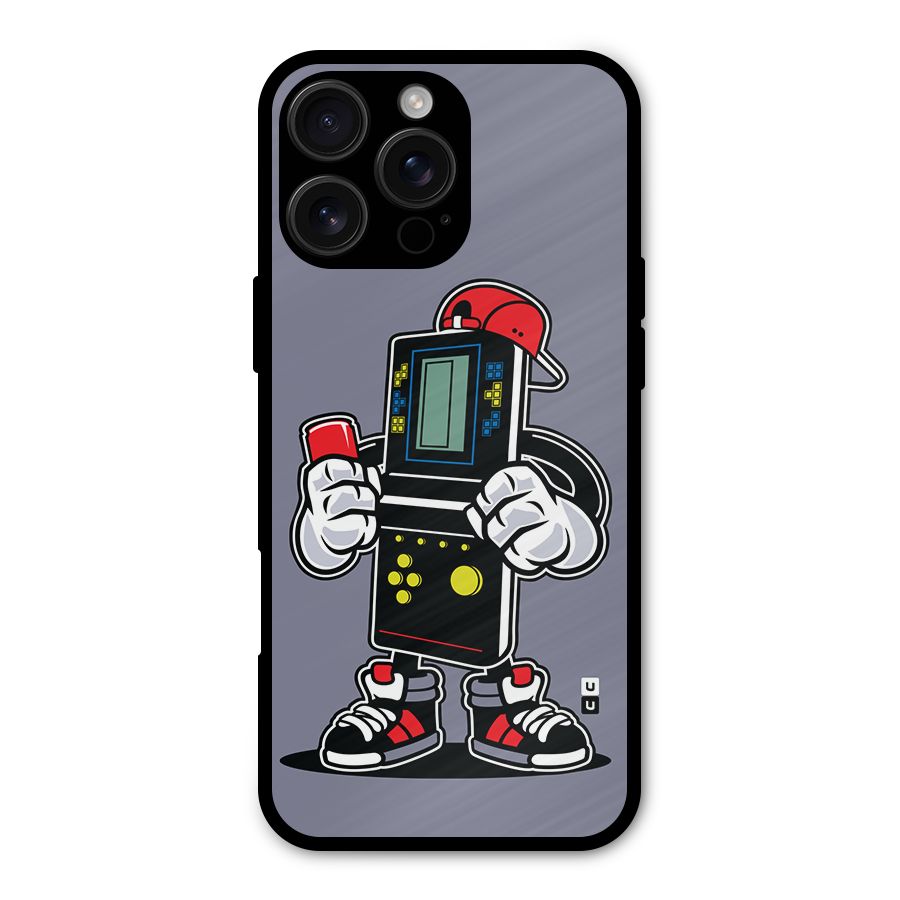 Retro Boy Metal Back Case for iPhone 16 Pro Max