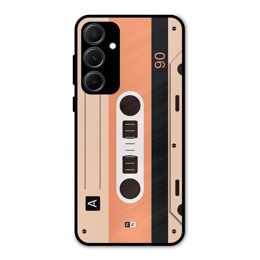 Retro Cassete Metal Back Case for Galaxy A35