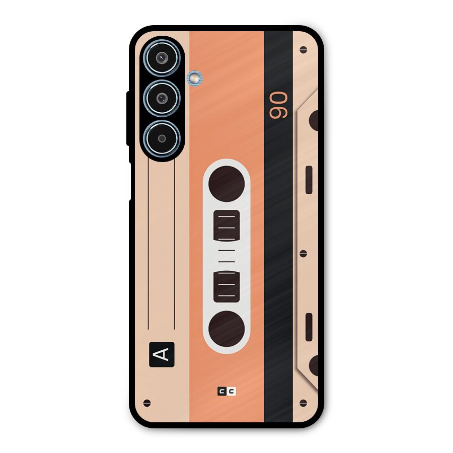 Retro Cassete Metal Back Case for Galaxy M35