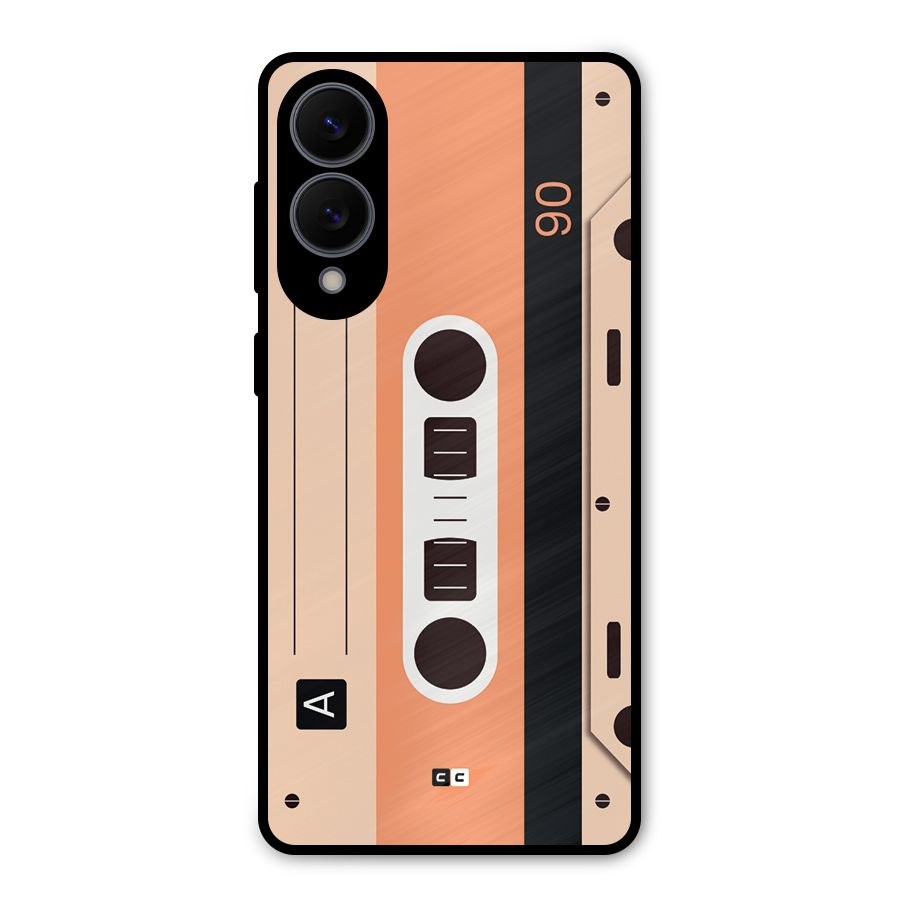 Retro Cassete Metal Back Case for Galaxy S25 Edge