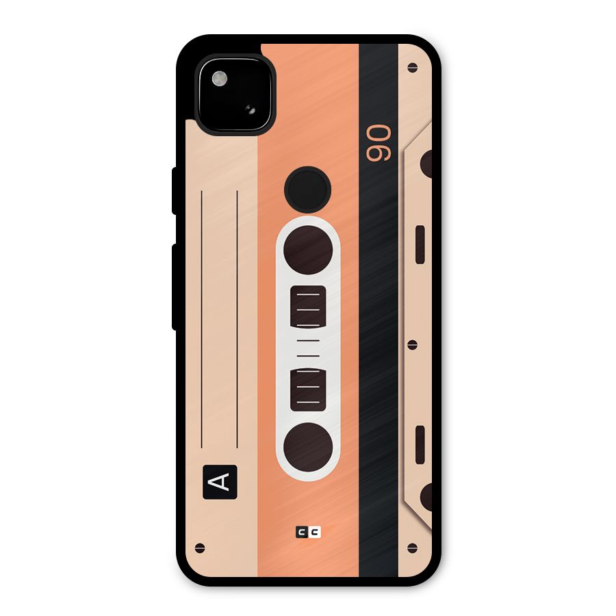Retro Cassete Metal Back Case for Google Pixel 4a