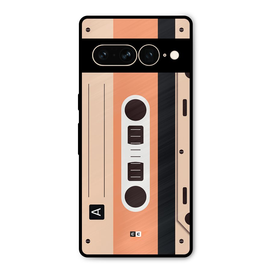 Retro Cassete Metal Back Case for Google Pixel 7 Pro