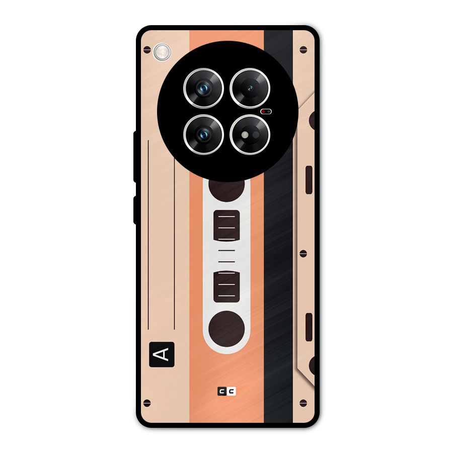 Retro Cassete Metal Back Case for Infinix Zero 40 5G
