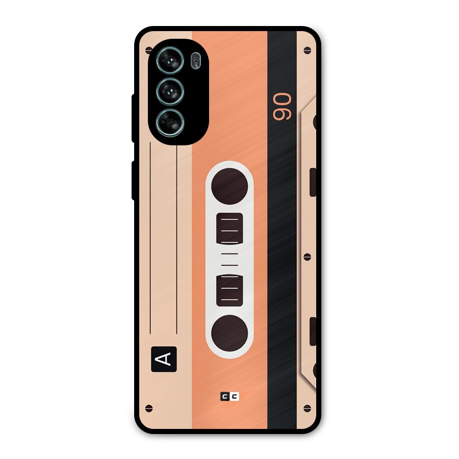 Retro Cassete Metal Back Case for Moto G62