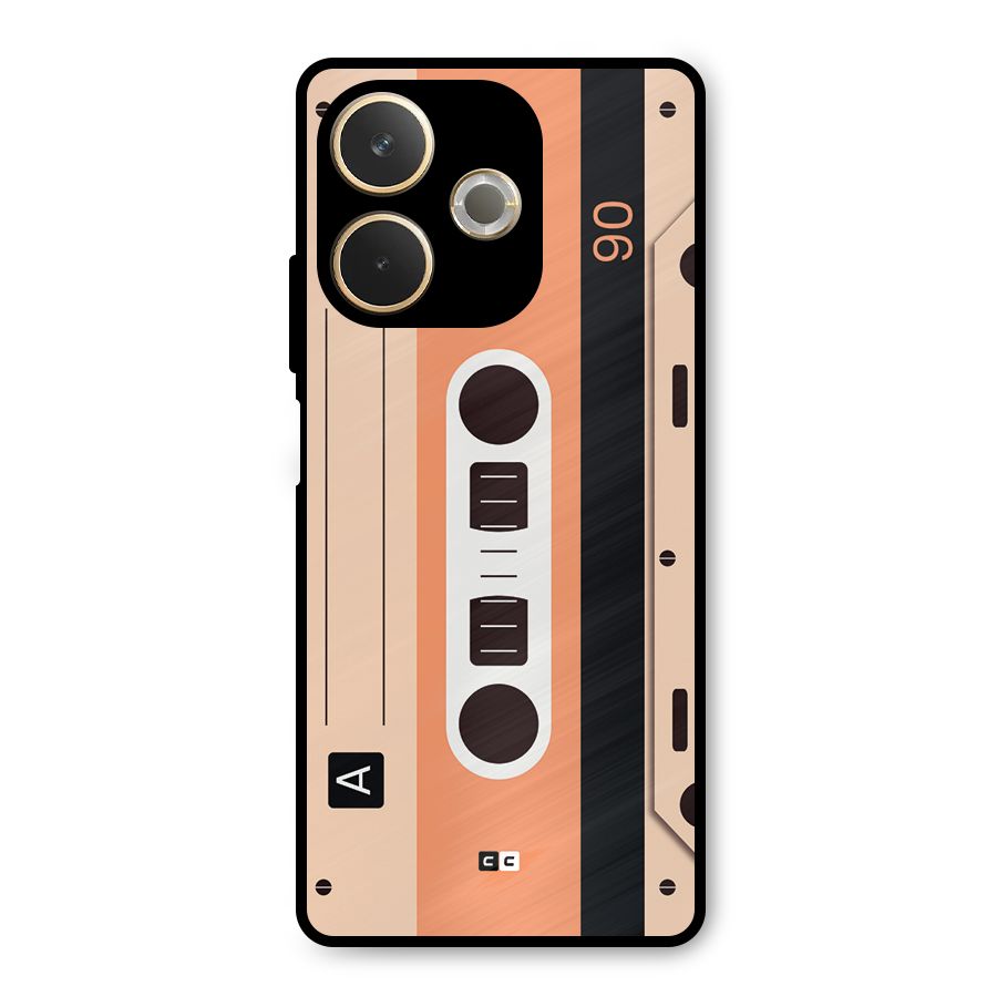 Retro Cassete Metal Back Case for Oppo A5 Pro