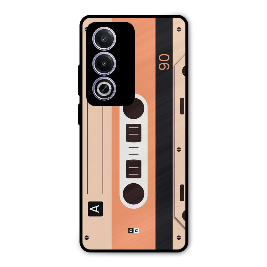 Retro Cassete Metal Back Case for Oppo K12x