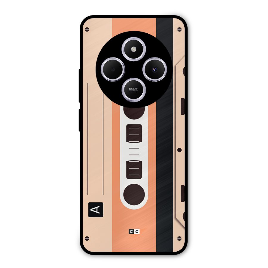 Retro Cassete Metal Back Case for Poco C75 5G