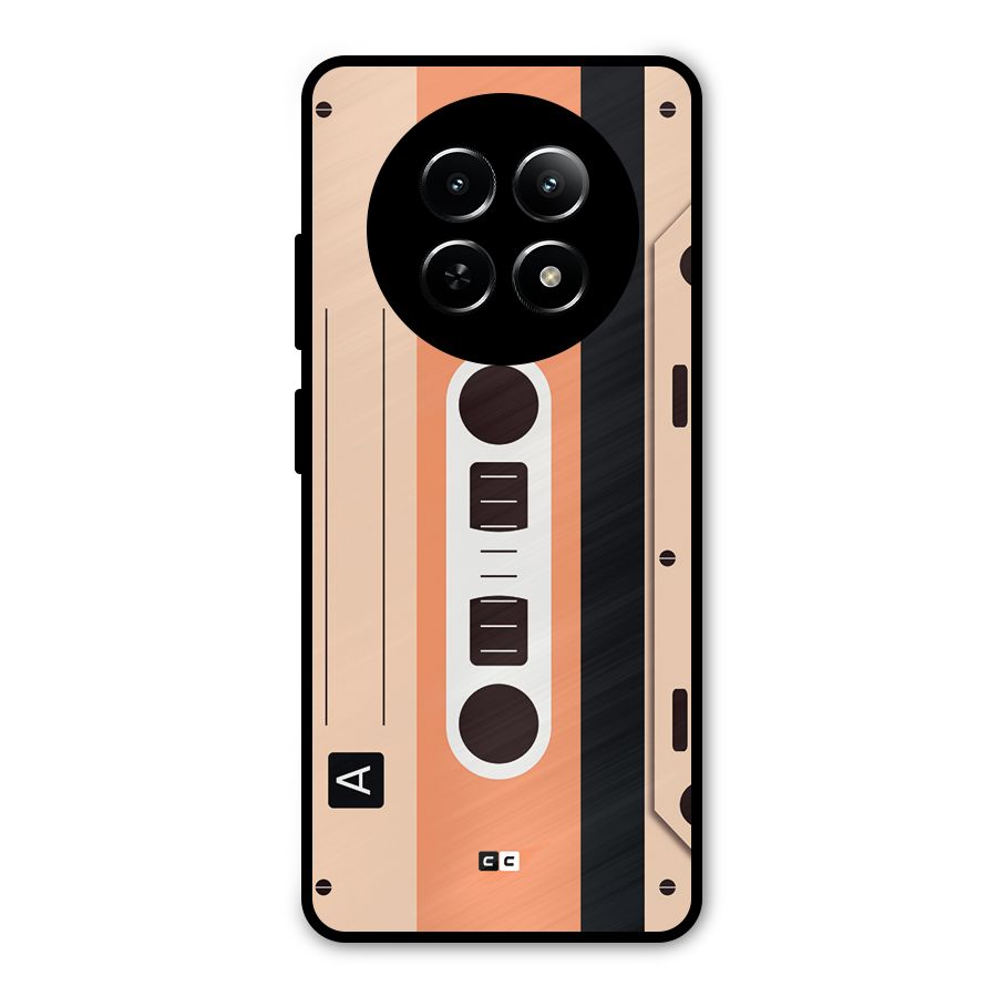 Retro Cassete Metal Back Case for Realme 12x 5G