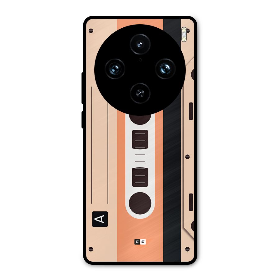 Retro Cassete Metal Back Case for Vivo X100 Pro