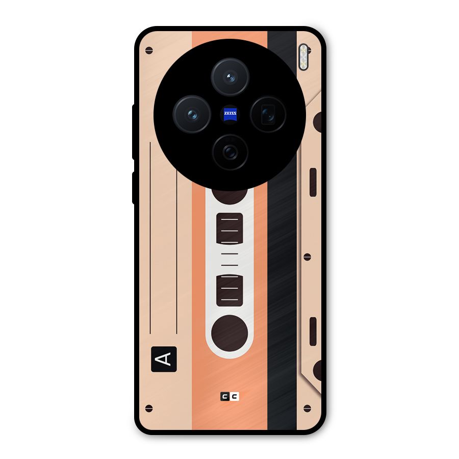 Retro Cassete Metal Back Case for Vivo X200