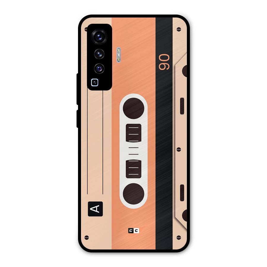 Retro Cassete Metal Back Case for Vivo X50