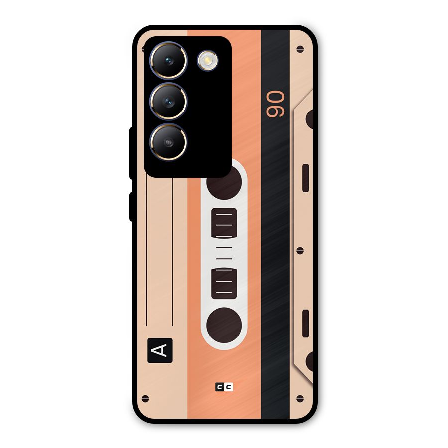 Retro Cassete Metal Back Case for Vivo Y200e