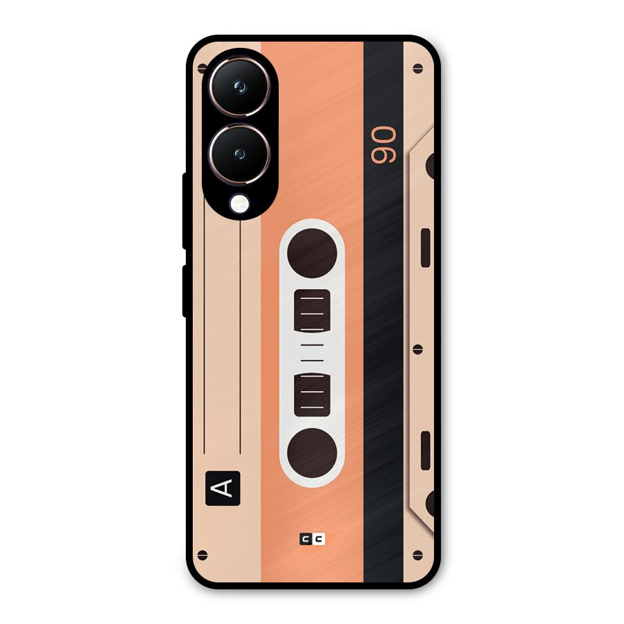 Retro Cassete Metal Back Case for Vivo Y28