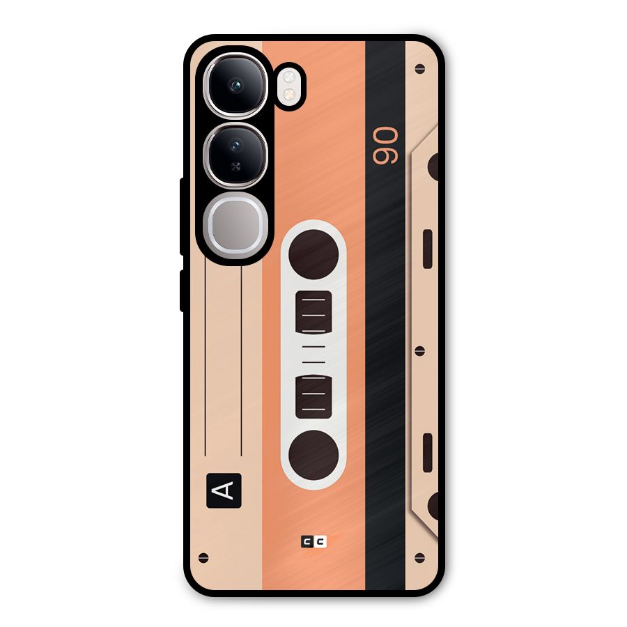 Retro Cassete Metal Back Case for Vivo Y300