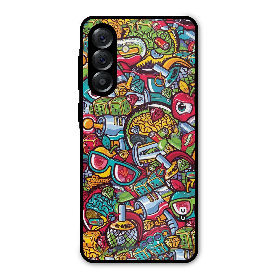 Retro Diamond Design Metal Back Case for Galaxy A56