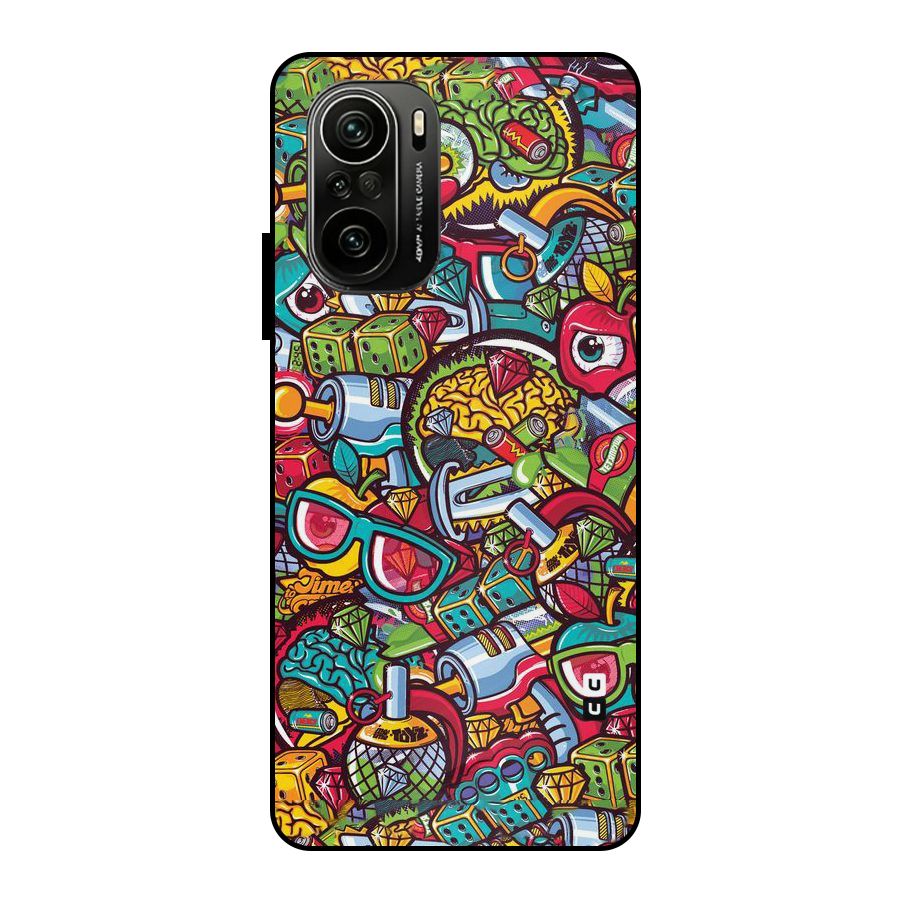Retro Diamond Design Metal Back Case for Mi 11x