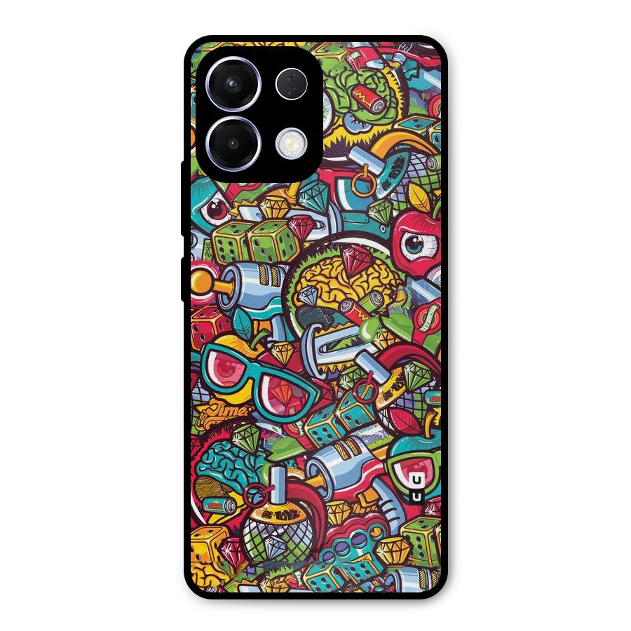Retro Diamond Design Metal Back Case for Oppo K13