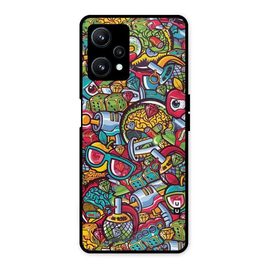 Retro Diamond Design Metal Back Case for Realme 9 Pro 5G