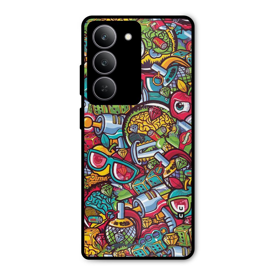 Retro Diamond Design Metal Back Case for Realme P3x