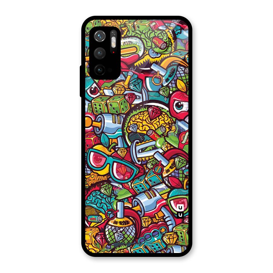 Retro Diamond Design Metal Back Case for Redmi Note 10T 5G