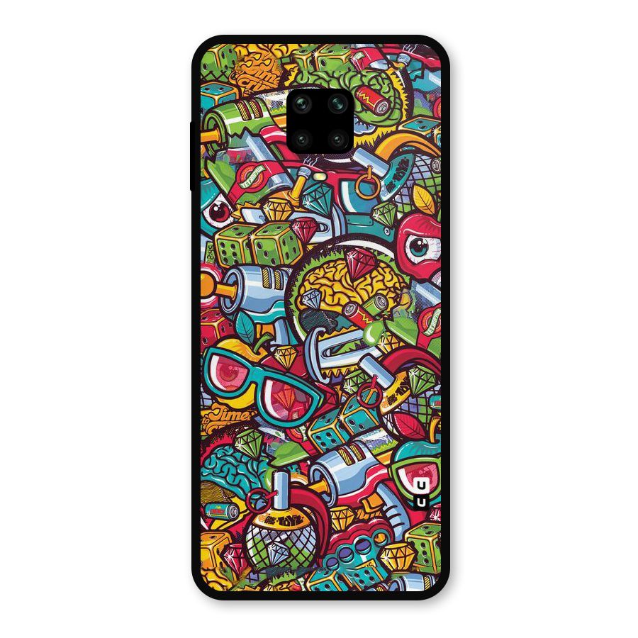 Retro Diamond Design Metal Back Case for Redmi Note 10 Lite