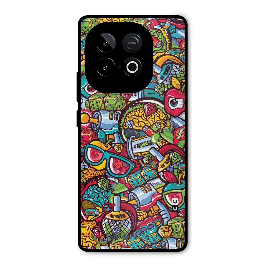 Retro Diamond Design Metal Back Case for iQOO Neo 10