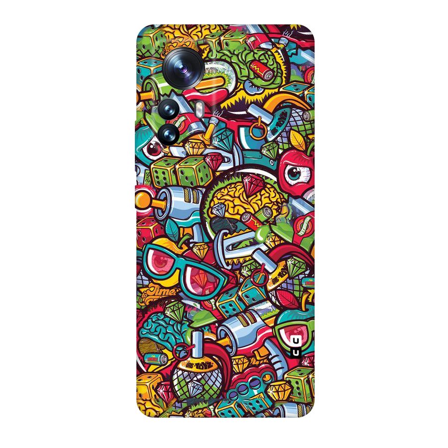 Retro Diamond Design Original Polycarbonate Back Case for Xiaomi 12 Pro