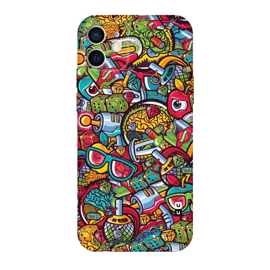 Retro Diamond Design Original Polycarbonate Back Case for iPhone 12