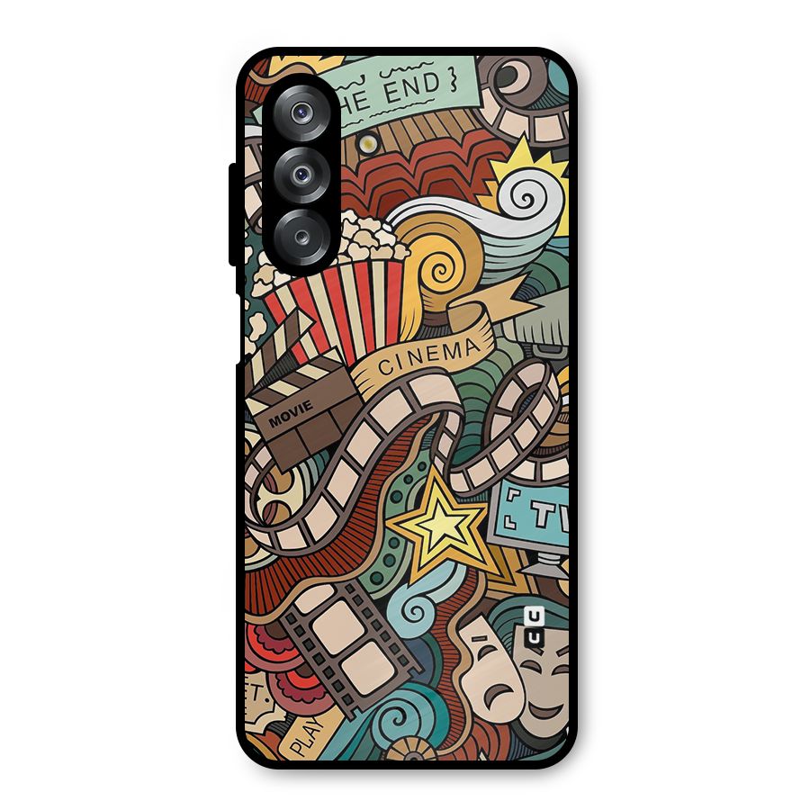 Retro Doodle Art Metal Back Case for Galaxy A26