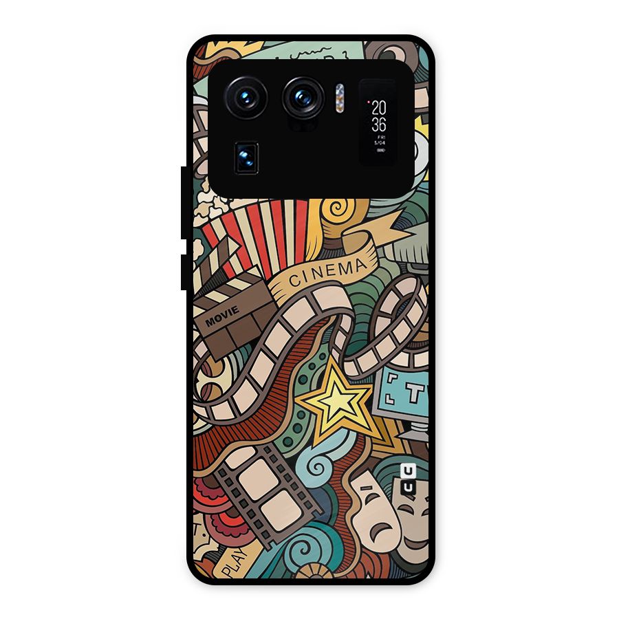 Retro Doodle Art Metal Back Case for Mi 11 Ultra