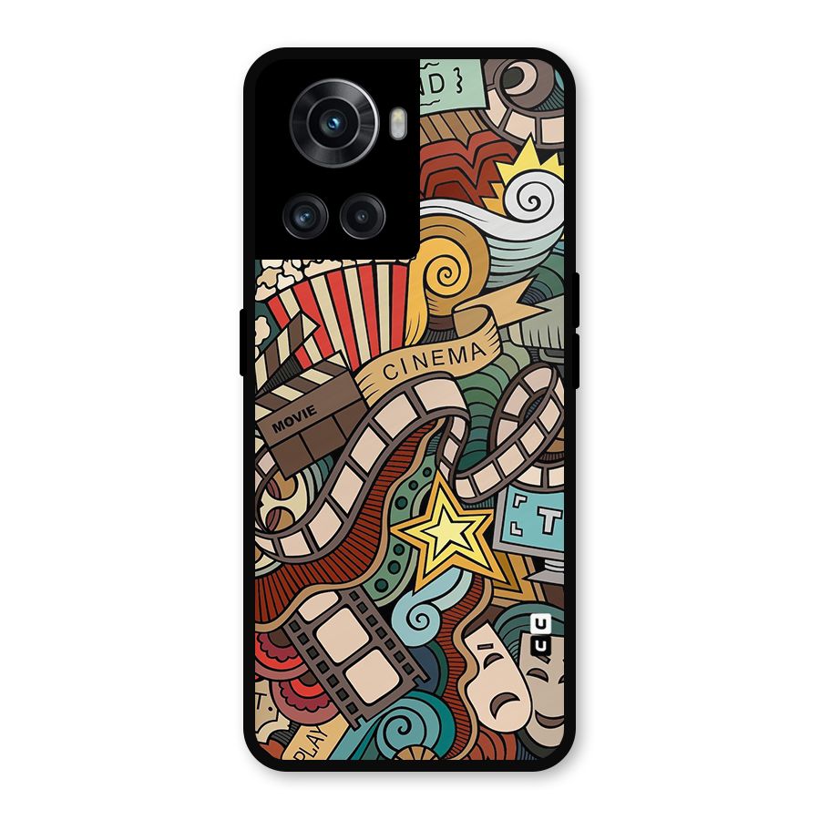 Retro Doodle Art Metal Back Case for OnePlus 10R
