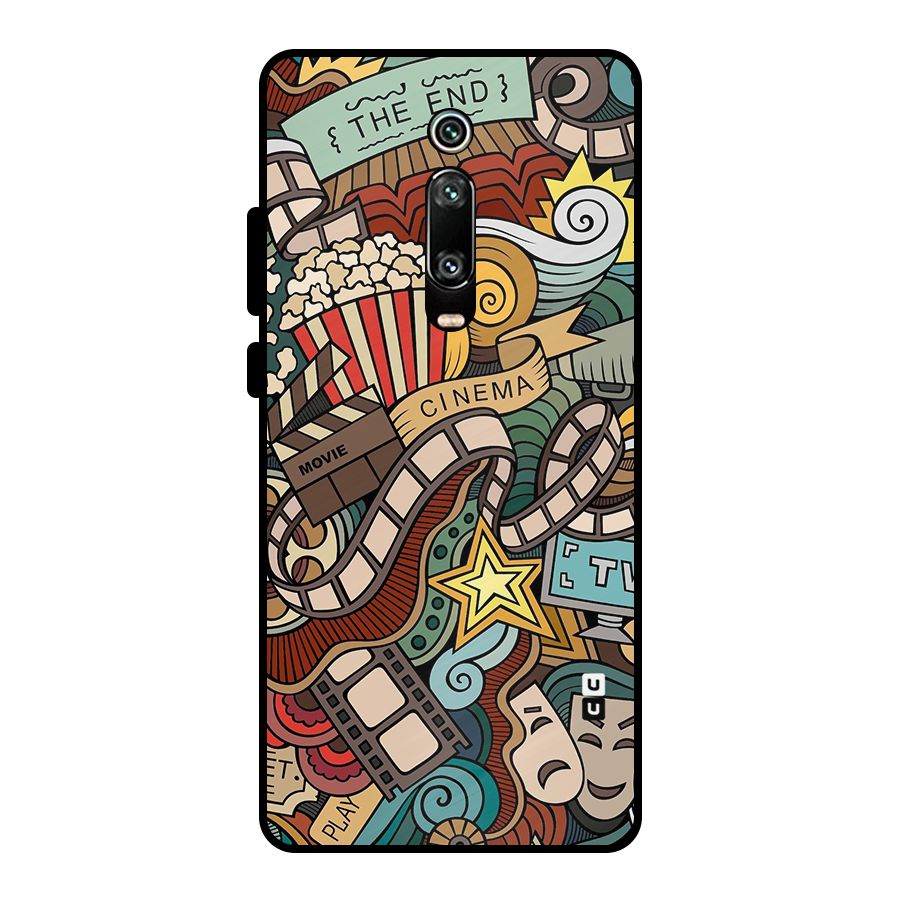 Retro Doodle Art Metal Back Case for Redmi K20 Pro