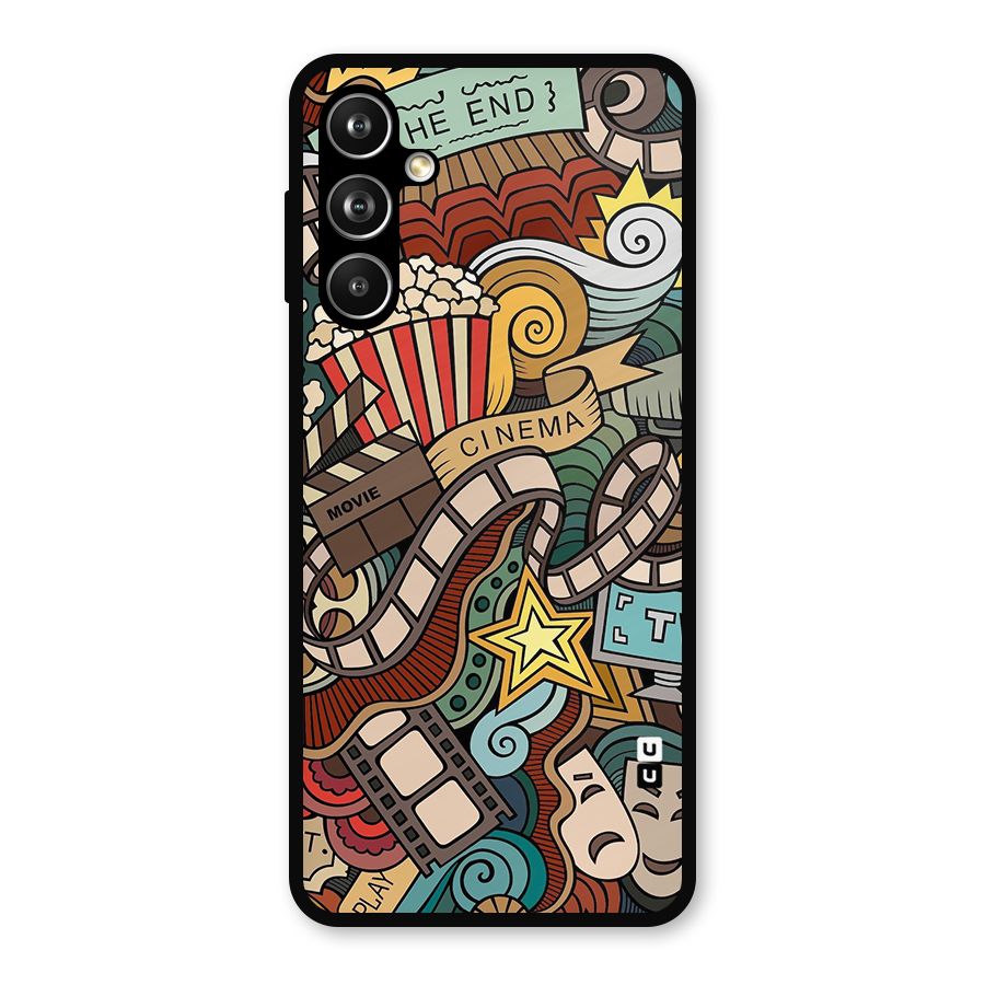 Retro Doodle Art Metal Back Case for Samsung Galaxy M54