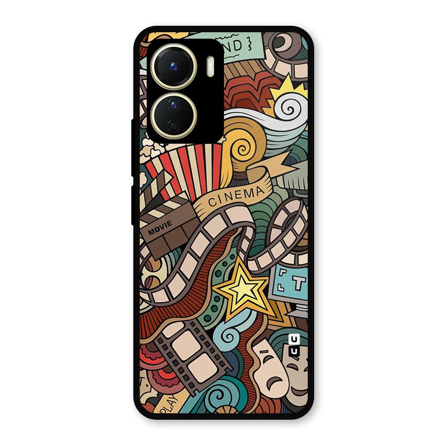 Retro Doodle Art Metal Back Case for Vivo Y56