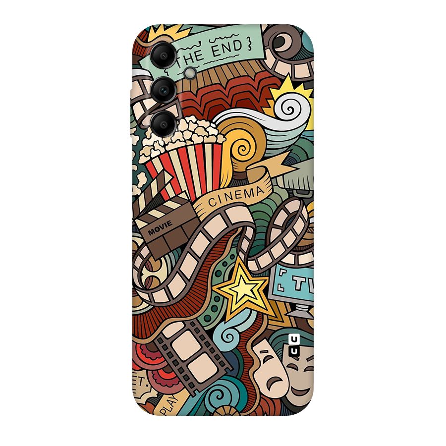 Retro Doodle Art Original Polycarbonate Back Case for Galaxy A14 5G