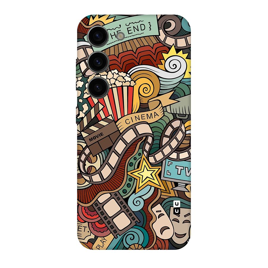 Retro Doodle Art Original Polycarbonate Back Case for Galaxy S23