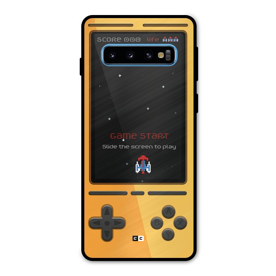 Retro Gamepad Metal Back Case for Galaxy S10